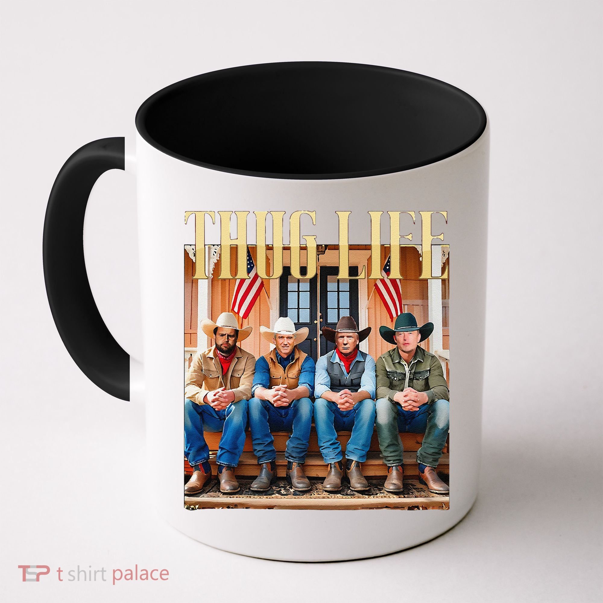 Thug Life Trump Vance Kennedy Elon Coffee Mug