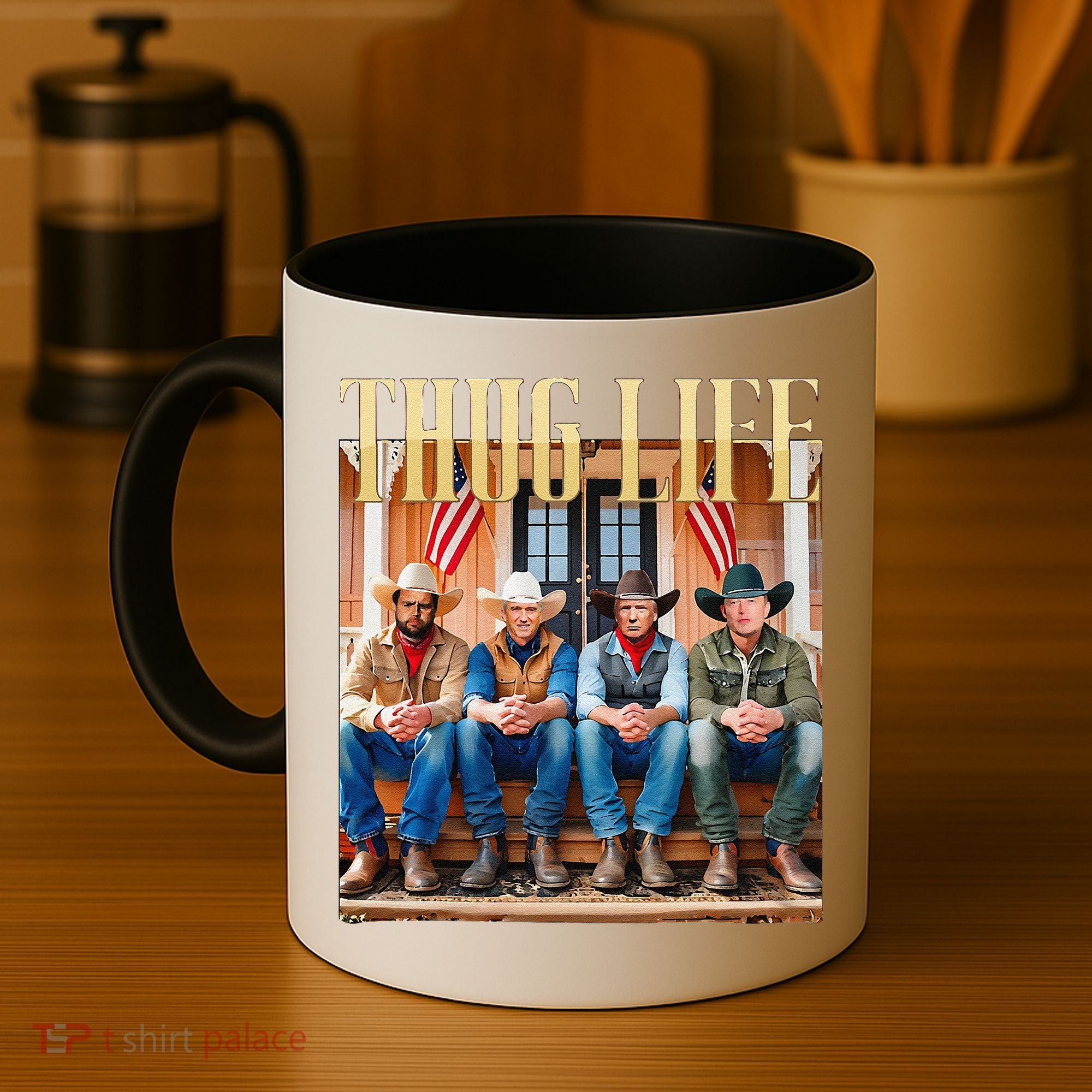 Thug Life Trump Vance Kennedy Elon Coffee Mug