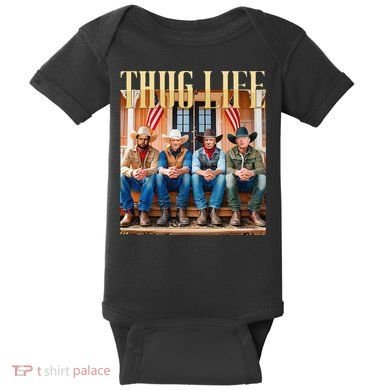 Thug Life Trump Vance Kennedy Elon Baby Bodysuit