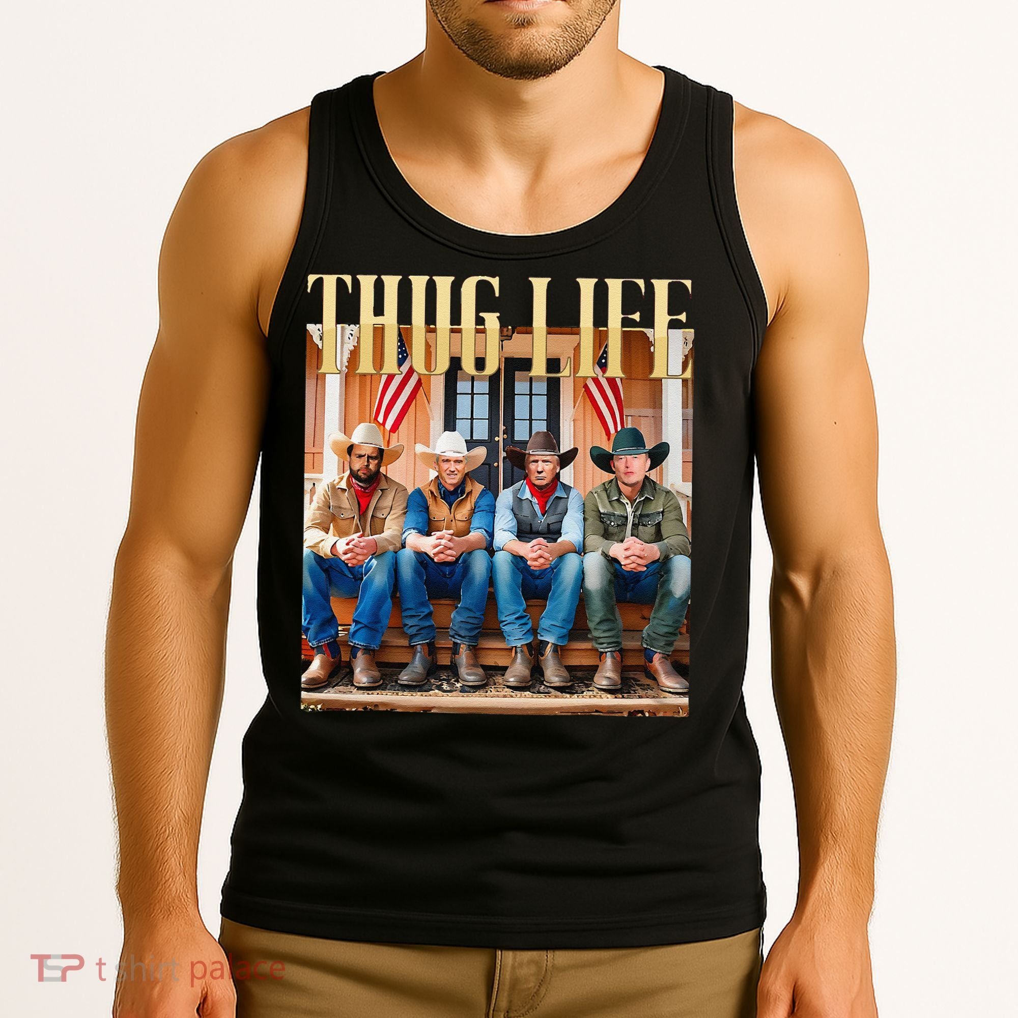 Thug Life Trump Vance Kennedy Elon Tank Top