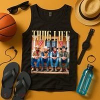 Thug Life Trump Vance Kennedy Elon Tank Top thumb 4