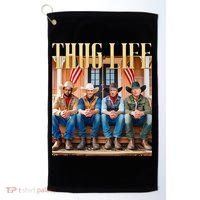 Thug Life Trump Vance Kennedy Elon Golf Towel thumb 0