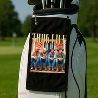 Thug Life Trump Vance Kennedy Elon Golf Towel thumb 2
