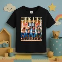 Thug Life Trump Vance Kennedy Elon Toddler T-Shirt thumb 3