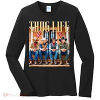 Thug Life Trump Vance Kennedy Elon Women's Long Sleeve Shirt thumb 0