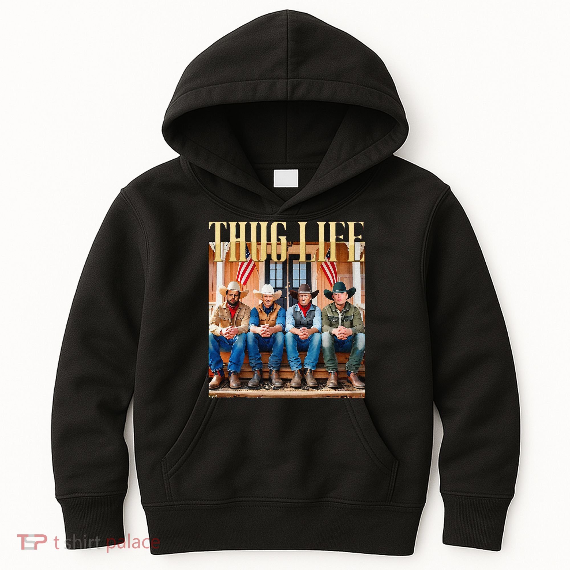 Thug Life Trump Vance Kennedy Elon Kids Hoodie