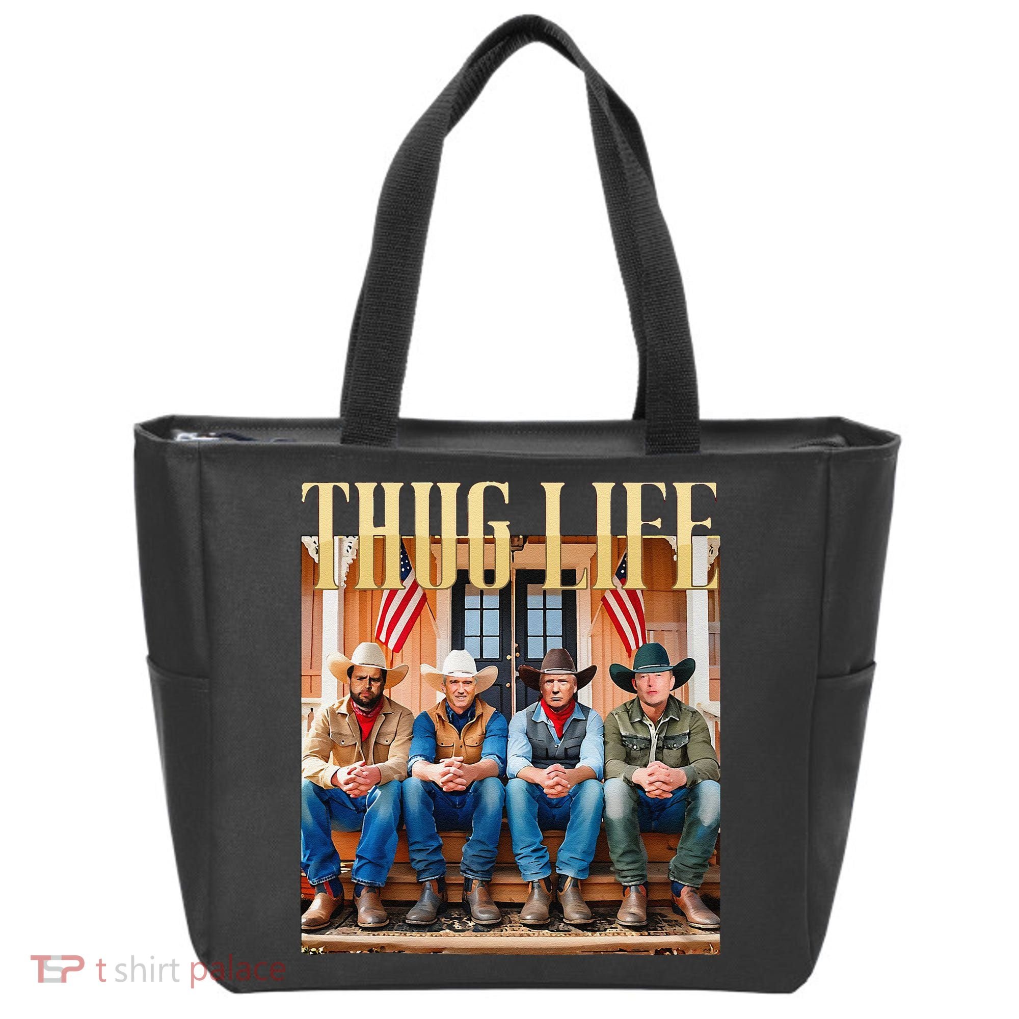 Thug Life Trump Vance Kennedy Elon Tote Bag