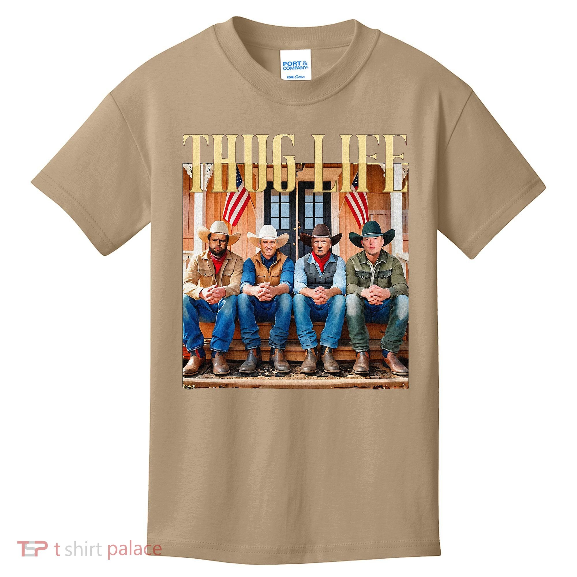 Thug Life Trump Vance Kennedy Elon Kids T-Shirt