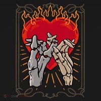 The Lovers Tarot Card Skeleton Gothic Heart Occult Goth Tank Top thumb 6