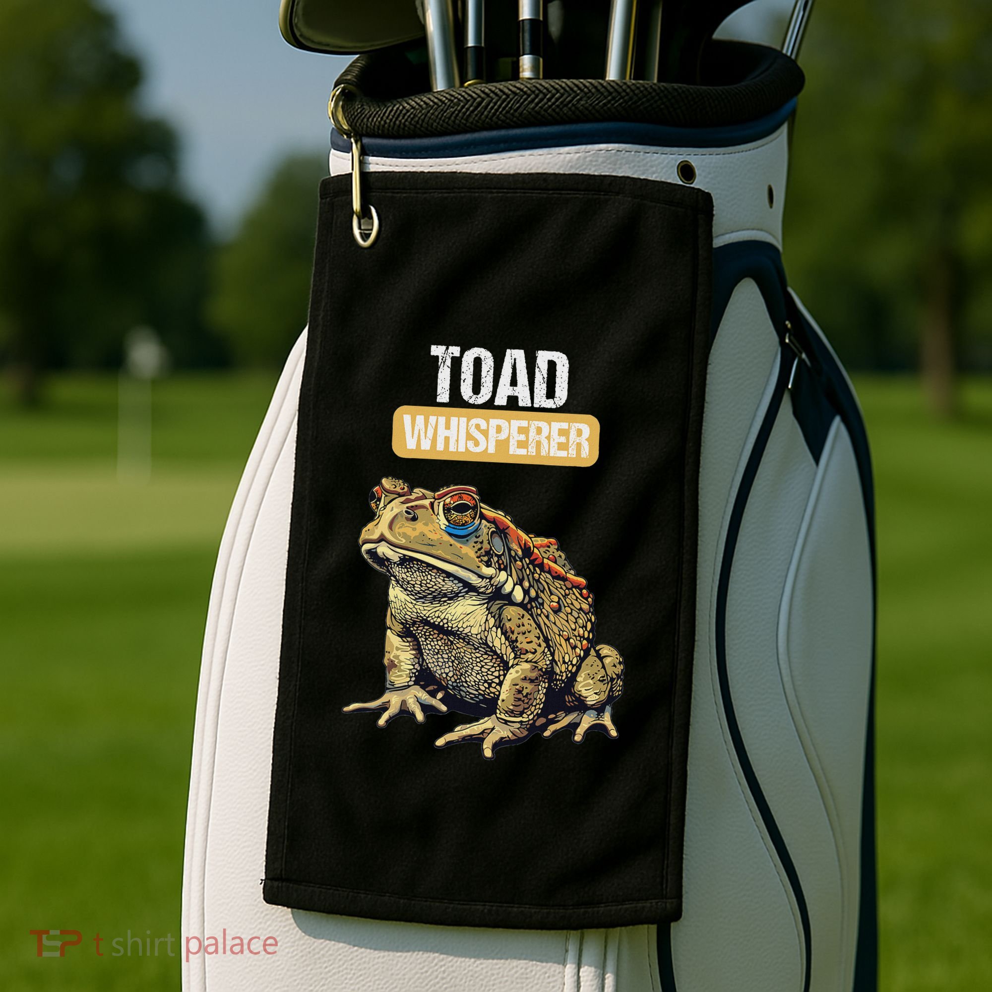 Toads Lovers Toad Whisperer Golf Towel