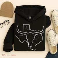 Texas Bull Horns Hoodie thumb 4