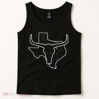 Texas Bull Horns Tank Top thumb 2