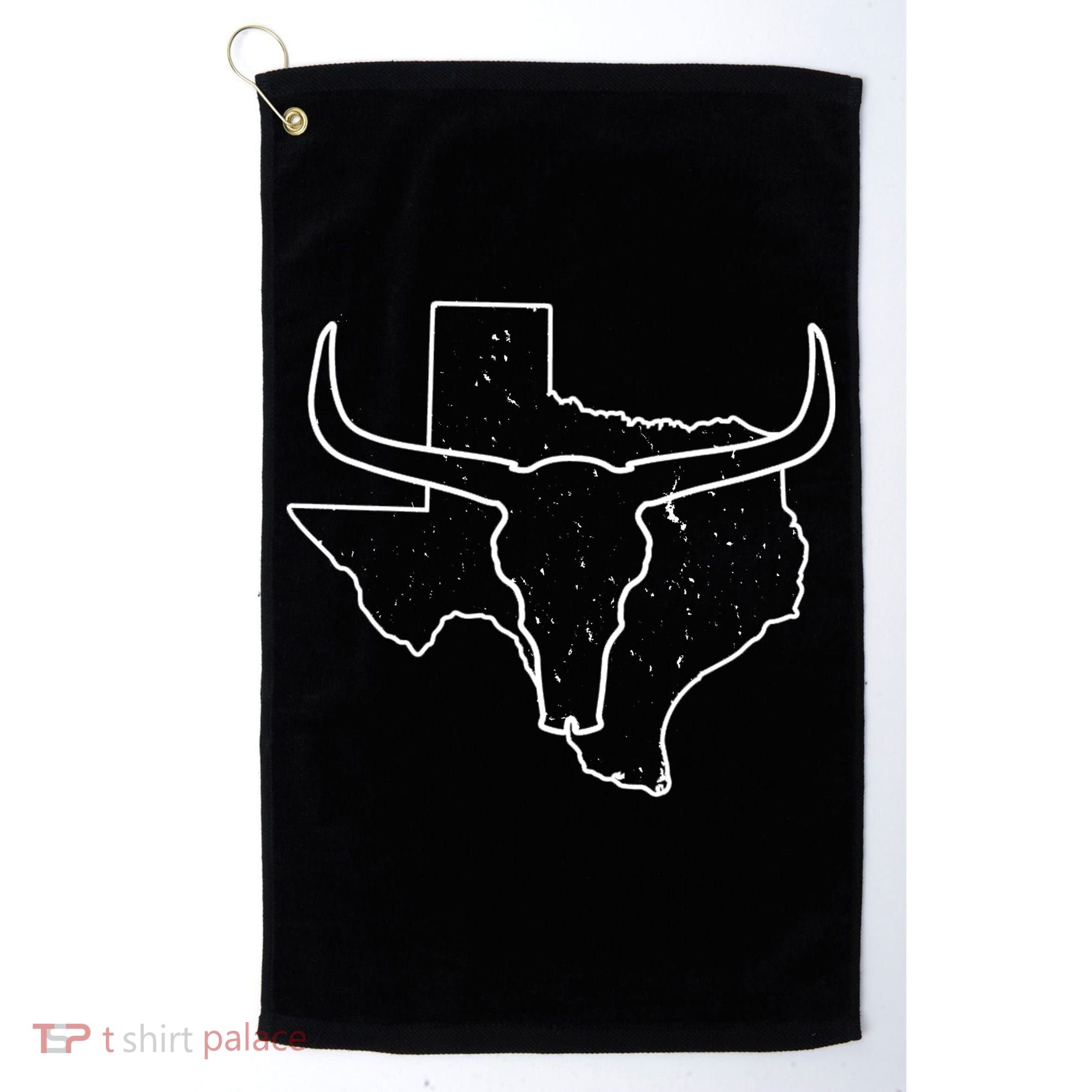 Texas Bull Horns Golf Towel