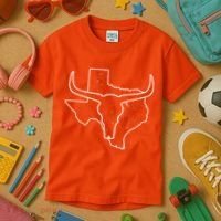 Texas Bull Horns Kids T-Shirt thumb 3