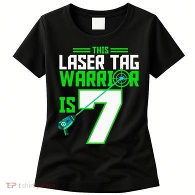 This Laser Tag Warrior Is 7 Gaming Birthday Party Women's T-Shirt
