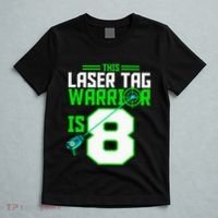 This Laser Tag Warrior Is 8 Gaming Birthday Party T-Shirt thumb 5