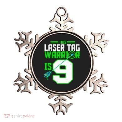 This Laser Tag Warrior Is 9 Gaming Birthday Party Ornament