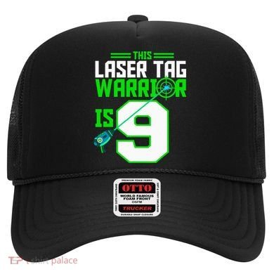 This Laser Tag Warrior Is 9 Gaming Birthday Party Hat