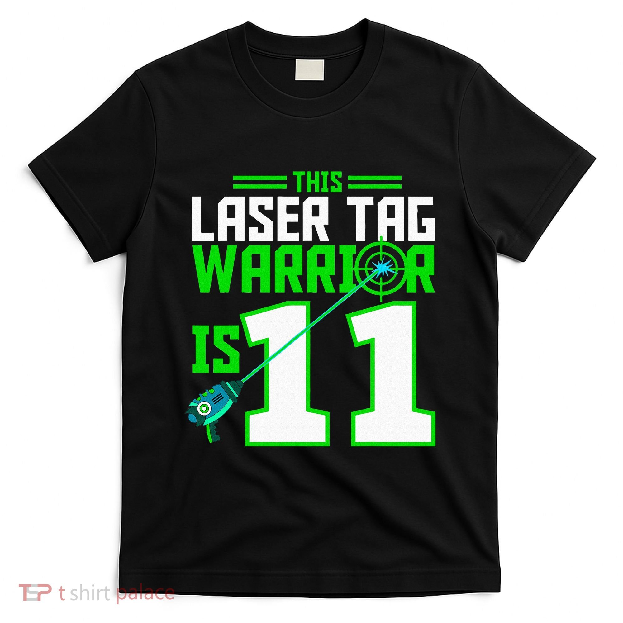 This Laser Tag Warrior Is 11 Gaming Birthday Party T-Shirt