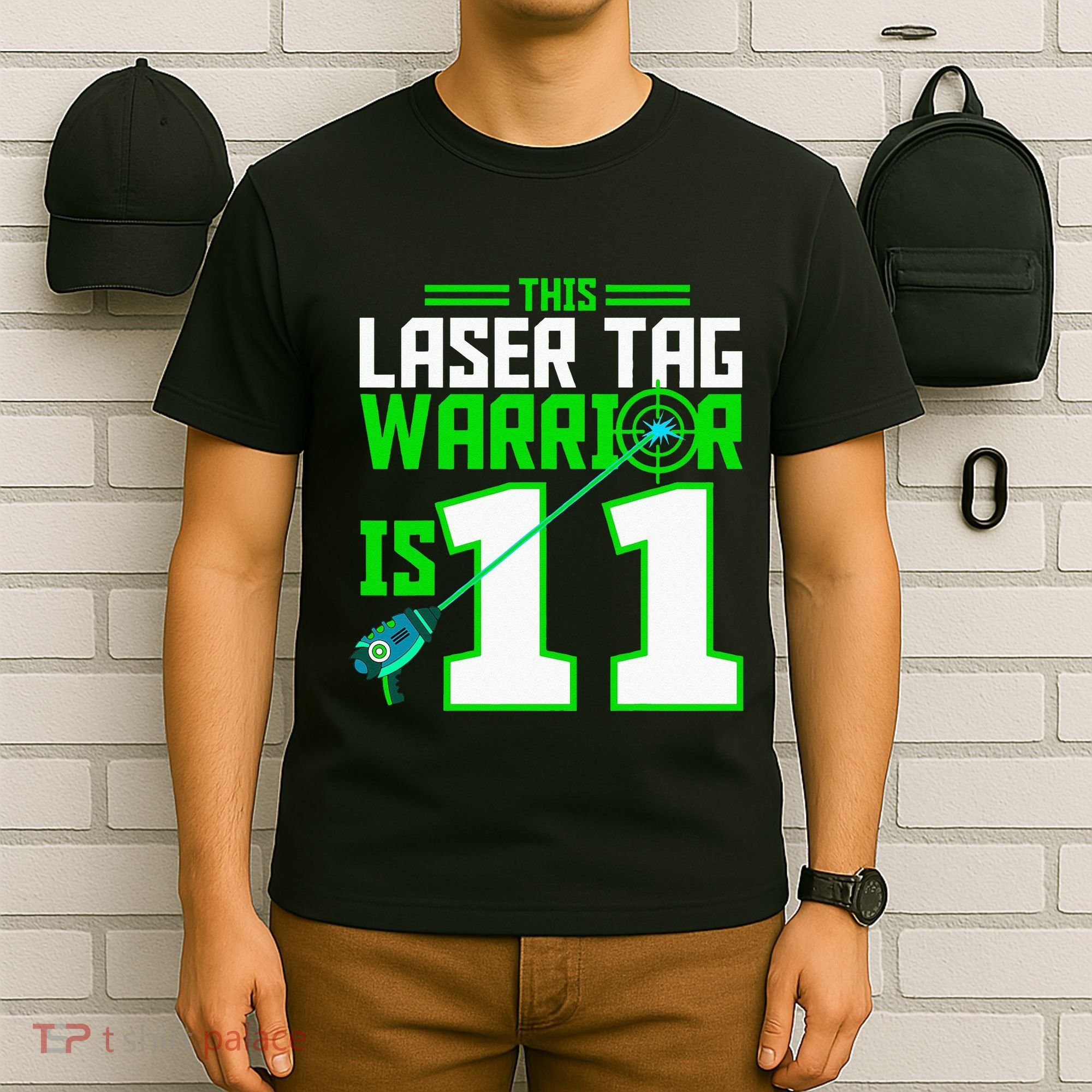 This Laser Tag Warrior Is 11 Gaming Birthday Party T-Shirt