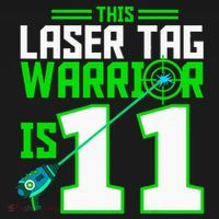 This Laser Tag Warrior Is 11 Gaming Birthday Party T-Shirt thumb 7