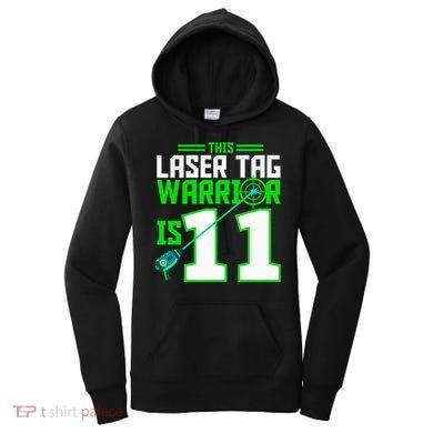 This Laser Tag Warrior Is 11 Gaming Birthday Party Women's Hoodie