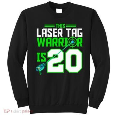 This Laser Tag Warrior Is 20 Gaming Birthday Party Sweatshirt