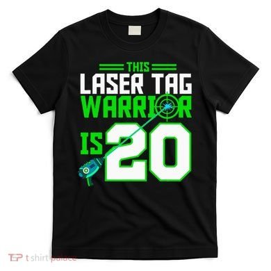 This Laser Tag Warrior Is 20 Gaming Birthday Party T-Shirt