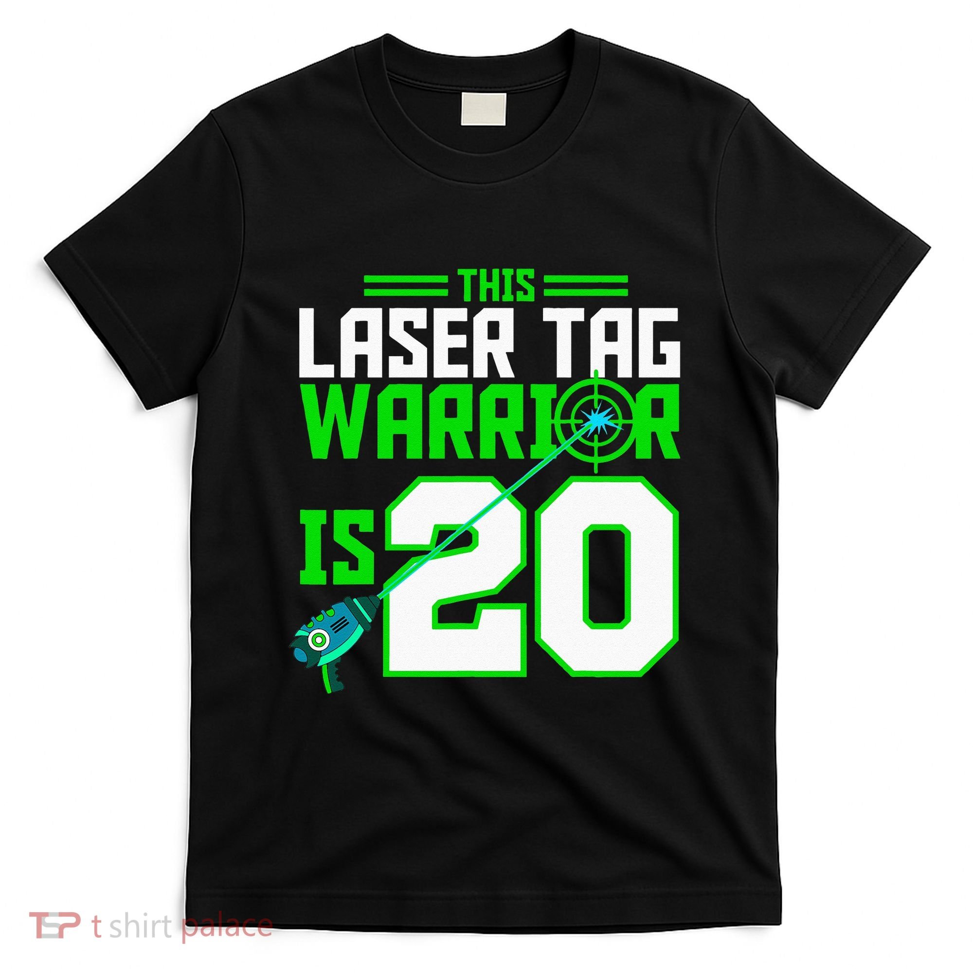 This Laser Tag Warrior Is 20 Gaming Birthday Party T-Shirt