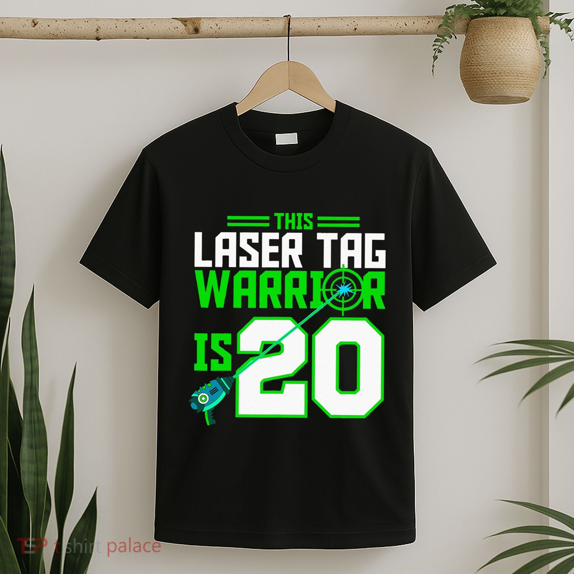 This Laser Tag Warrior Is 20 Gaming Birthday Party T-Shirt