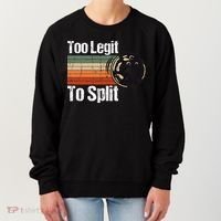 Too Legit To Split Funny Retro Bowling Team Unisex Blower Women's Sweatshirt thumb 0