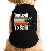 Too Legit To Split Funny Retro Bowling Team Unisex Blower Doggie Tank thumb 0