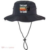 Too Legit To Split Funny Retro Bowling Team Unisex Blower Bucket Hat thumb 0