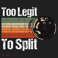 Too Legit To Split Funny Retro Bowling Team Unisex Blower Beanie thumb 2