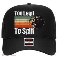 Too Legit To Split Funny Retro Bowling Team Unisex Blower Hat thumb 0