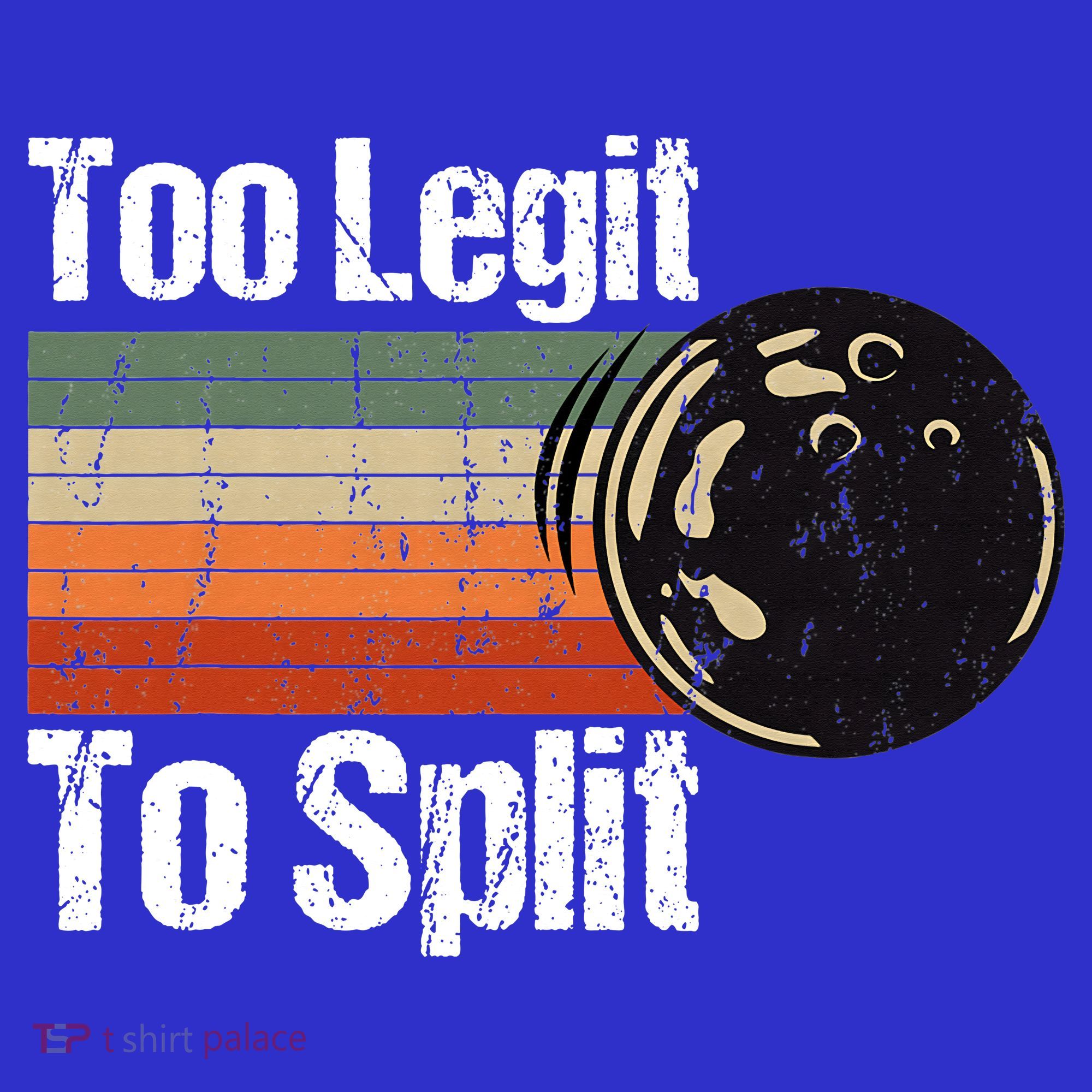 Too Legit To Split Funny Retro Bowling Team Unisex Blower Mousepad