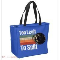 Too Legit To Split Funny Retro Bowling Team Unisex Blower Tote Bag thumb 2