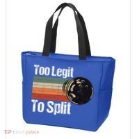 Too Legit To Split Funny Retro Bowling Team Unisex Blower Tote Bag thumb 3