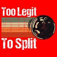 Too Legit To Split Funny Retro Bowling Team Unisex Blower Santa Hat thumb 1