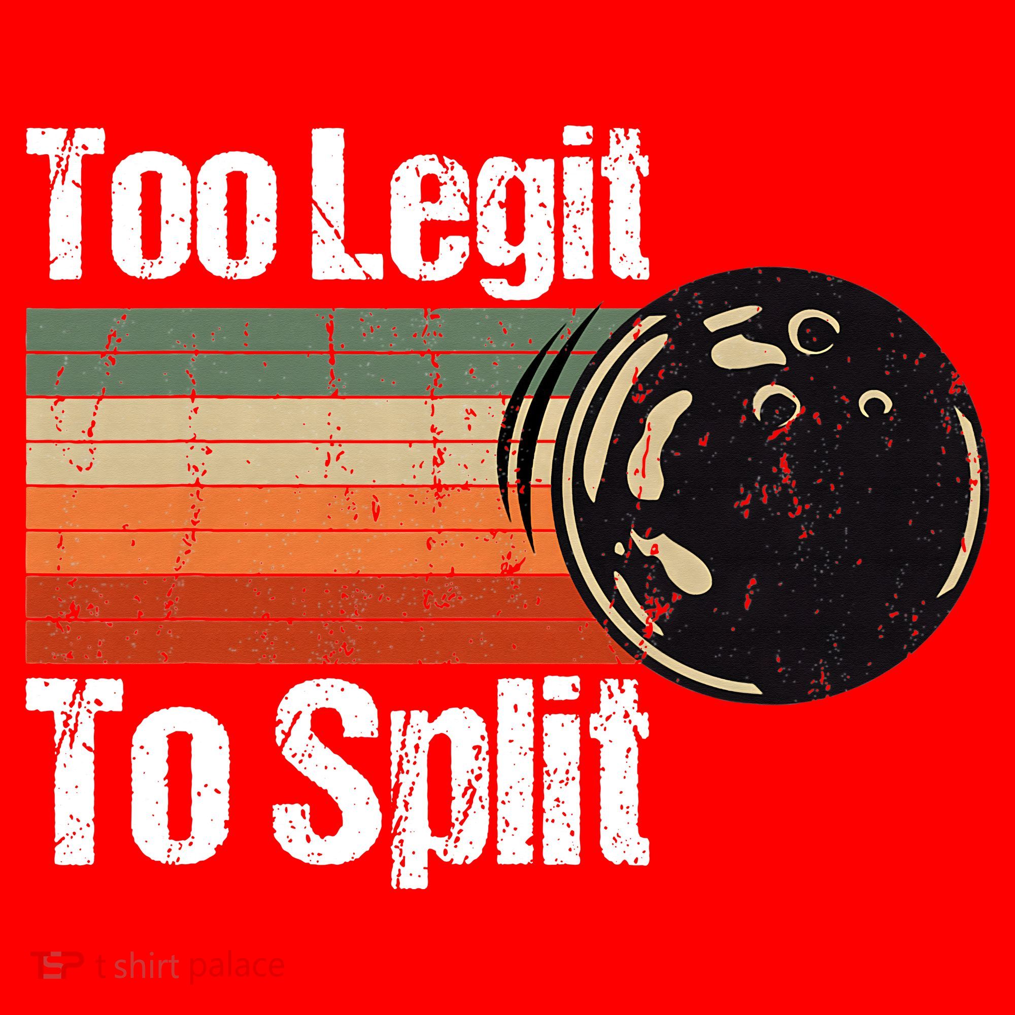 Too Legit To Split Funny Retro Bowling Team Unisex Blower Santa Hat