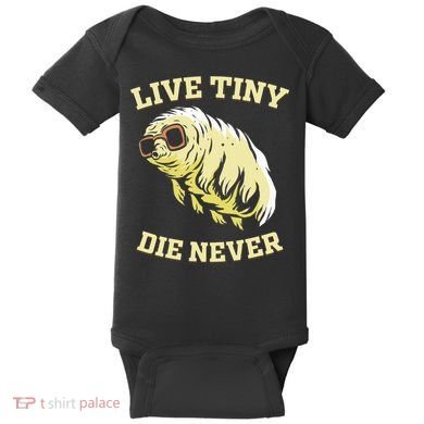 Tardigrade Live Tiny Die Never Water Bear Microbiology Baby Bodysuit