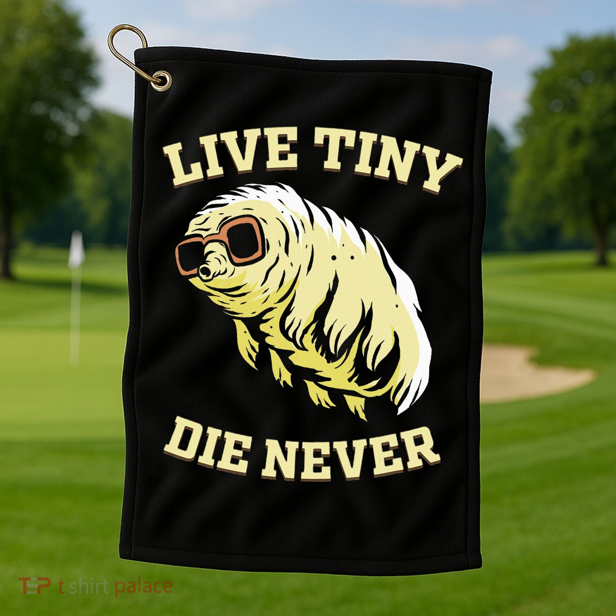 Tardigrade Live Tiny Die Never Water Bear Microbiology Golf Towel