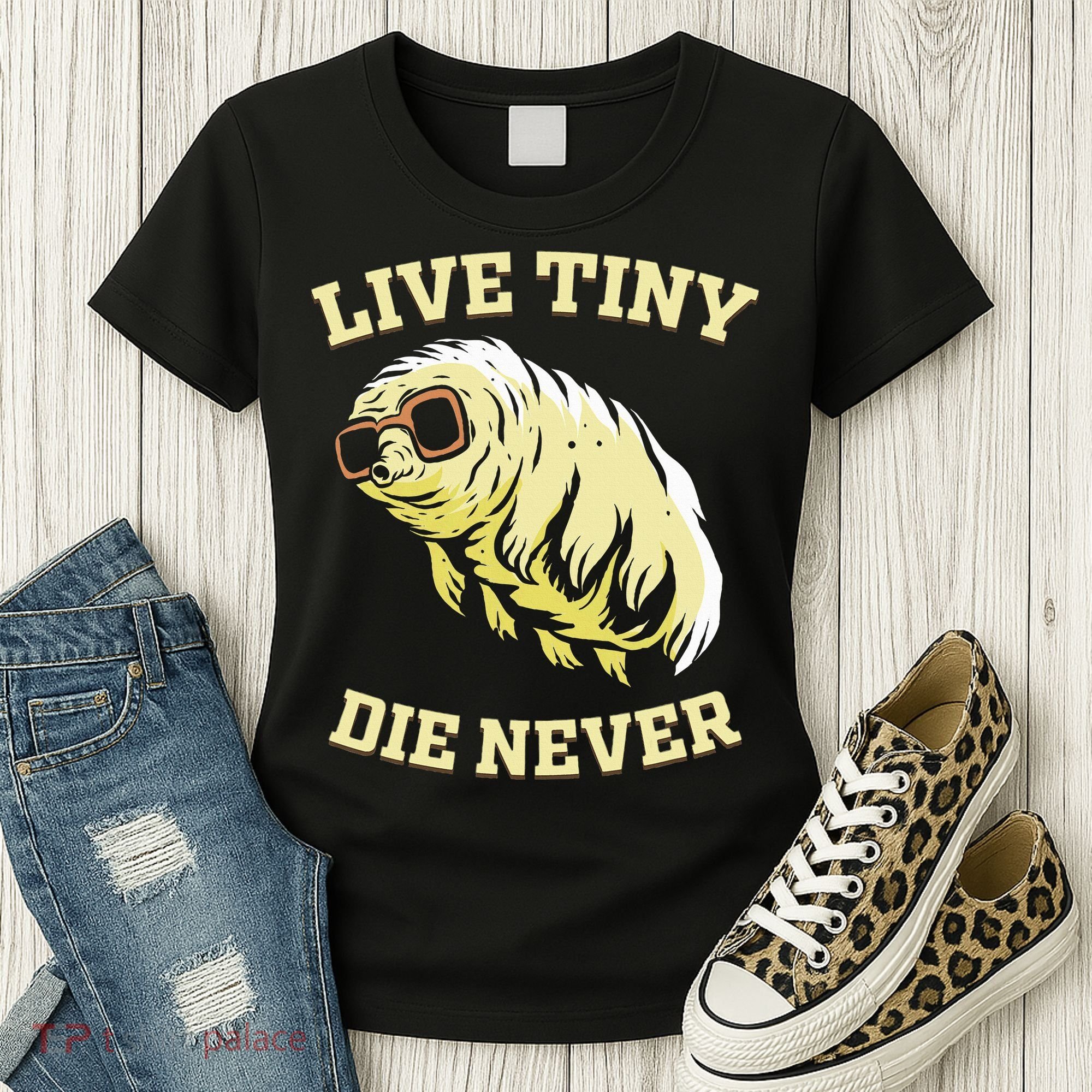 Tardigrade Live Tiny Die Never Water Bear Microbiology Women's T-Shirt