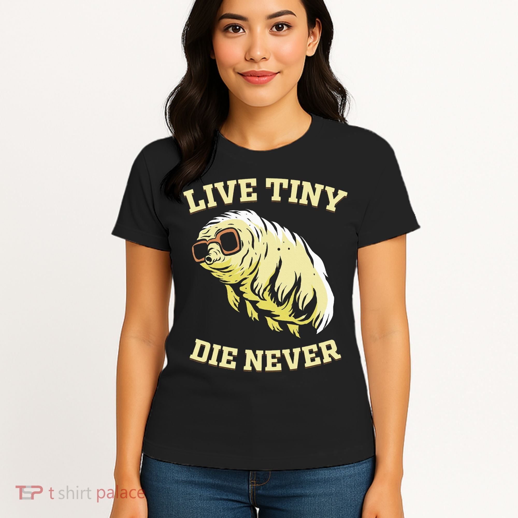 Tardigrade Live Tiny Die Never Water Bear Microbiology Women's T-Shirt