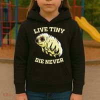 Tardigrade Live Tiny Die Never Water Bear Microbiology Kids Hoodie thumb 3