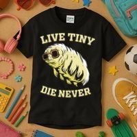 Tardigrade Live Tiny Die Never Water Bear Microbiology Kids T-Shirt thumb 3