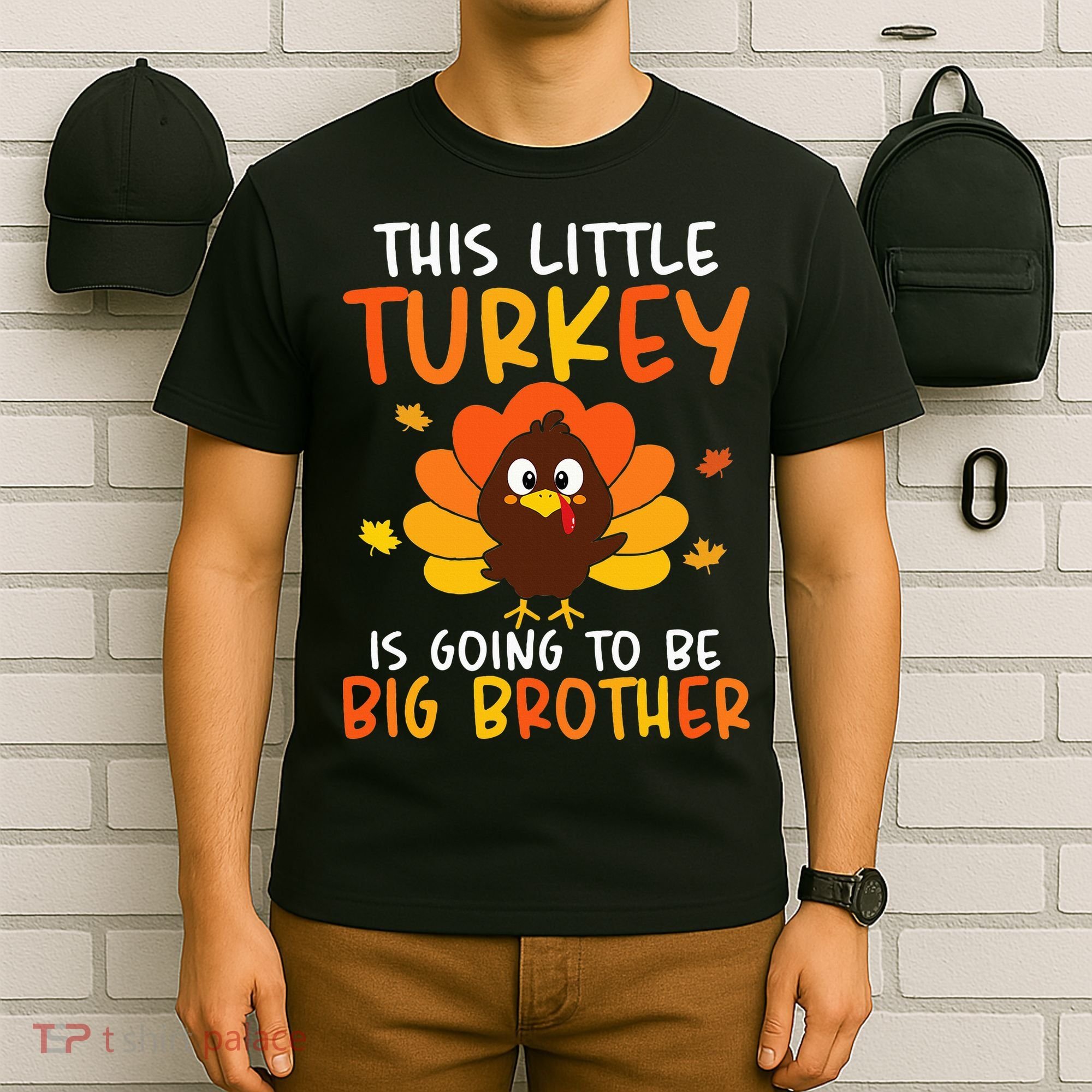 This Little Turkey Is Going To Be A Big Brother Thanksgiving T-Shirt