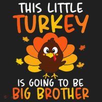 This Little Turkey Is Going To Be A Big Brother Thanksgiving Beanie thumb 2