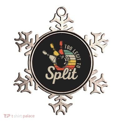 Too Legit To Split Retro Bowling Funny Bowler Bowling Team Ornament