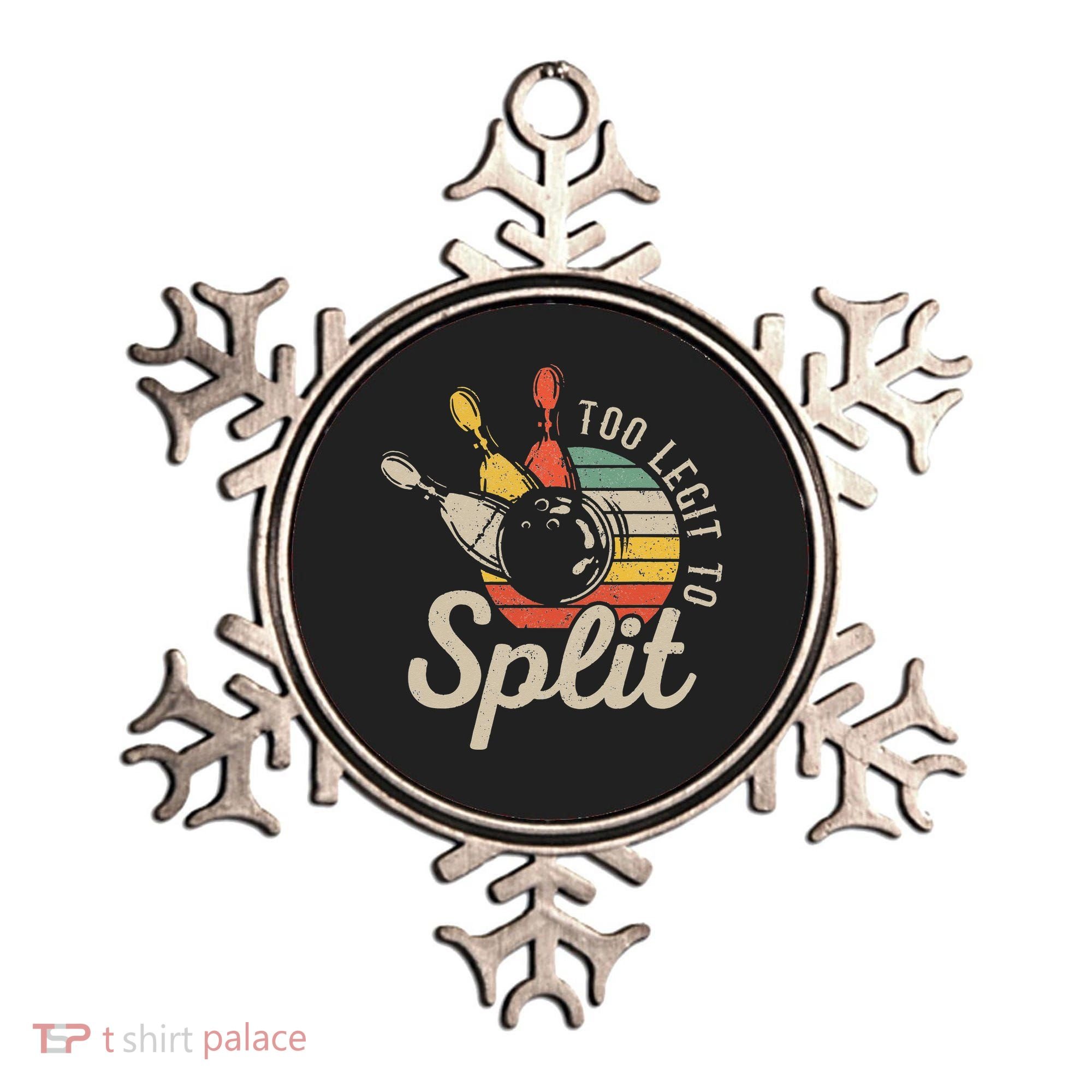 Too Legit To Split Retro Bowling Funny Bowler Bowling Team Ornament